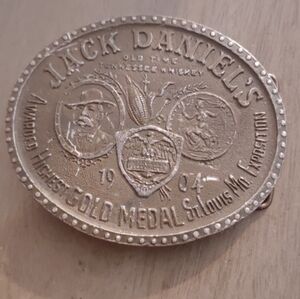 Jack Daniel's Silver Belt Buckle